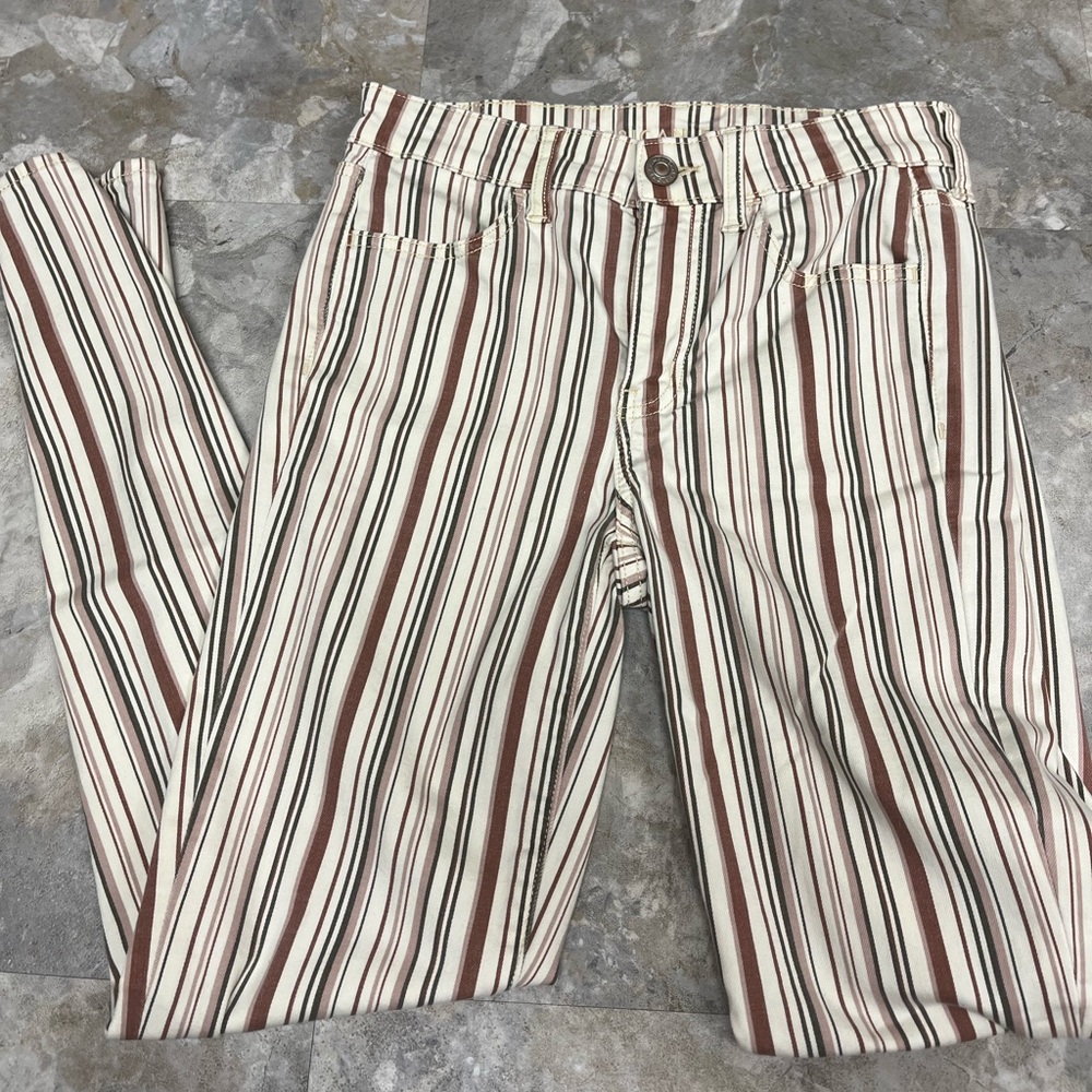 Striped American Eagle jeans